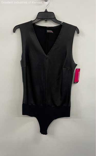 Commando Black Faux Leather Bodysuit - Size L - image 1