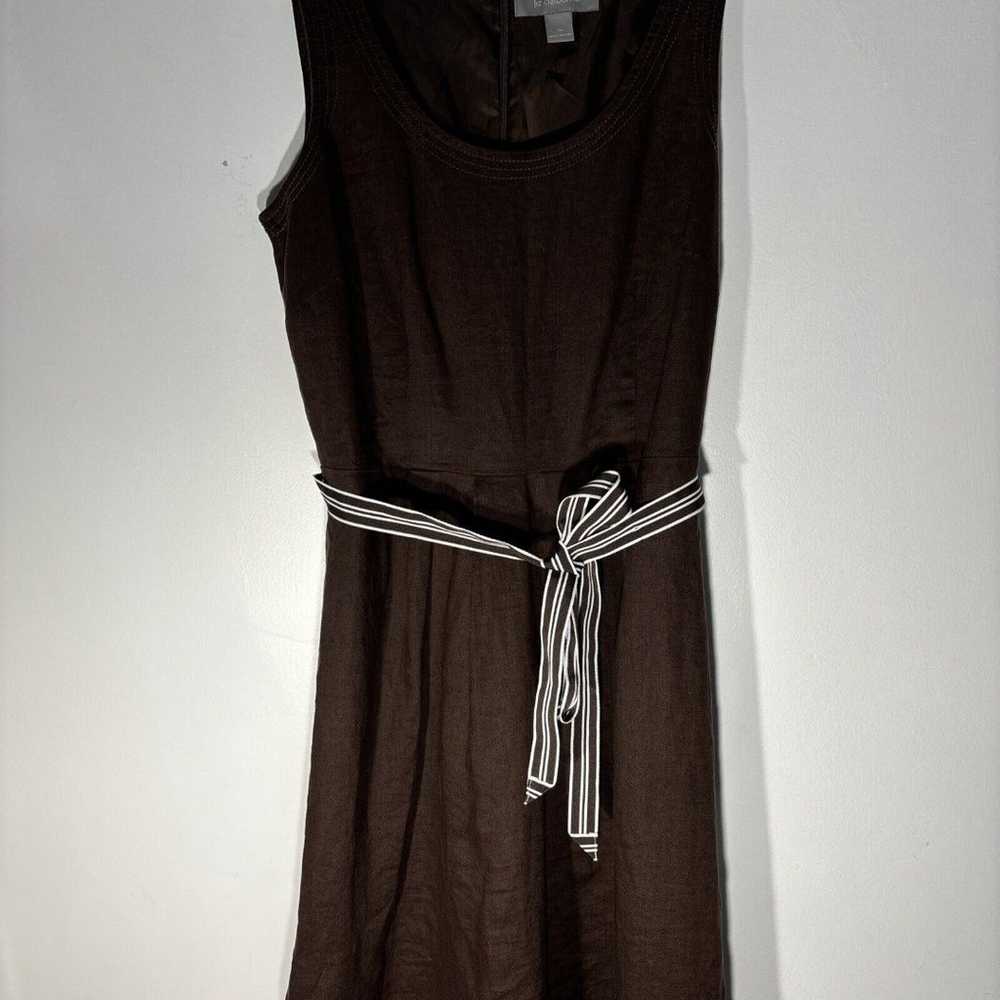 LIZ CLAIBORNE  Brown Dress Size 10 Midi Dress   1… - image 2