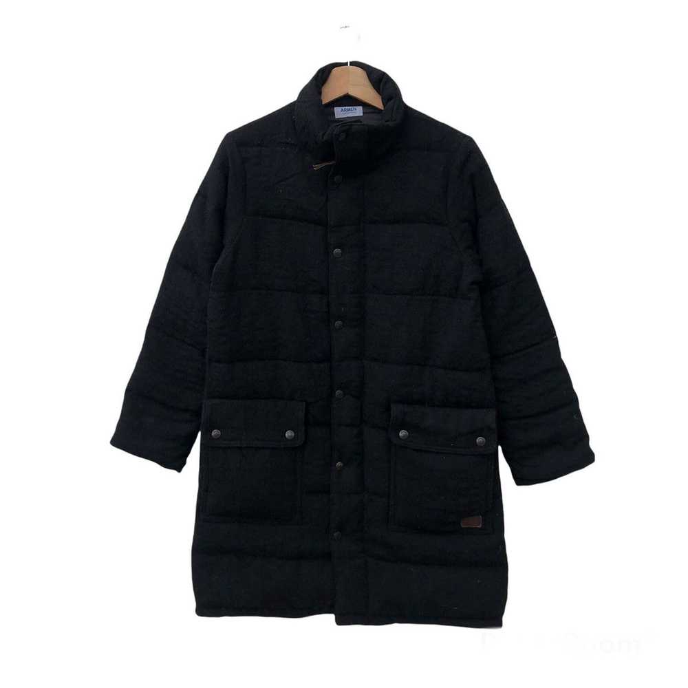 Japanese Brand QUILTED PUFFER JACKET DENIM ARMEN … - image 1