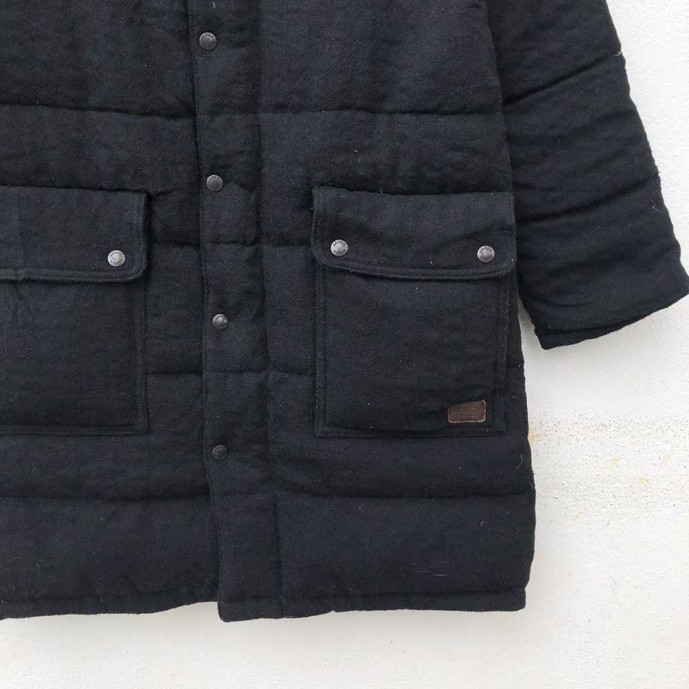 Japanese Brand QUILTED PUFFER JACKET DENIM ARMEN … - image 3