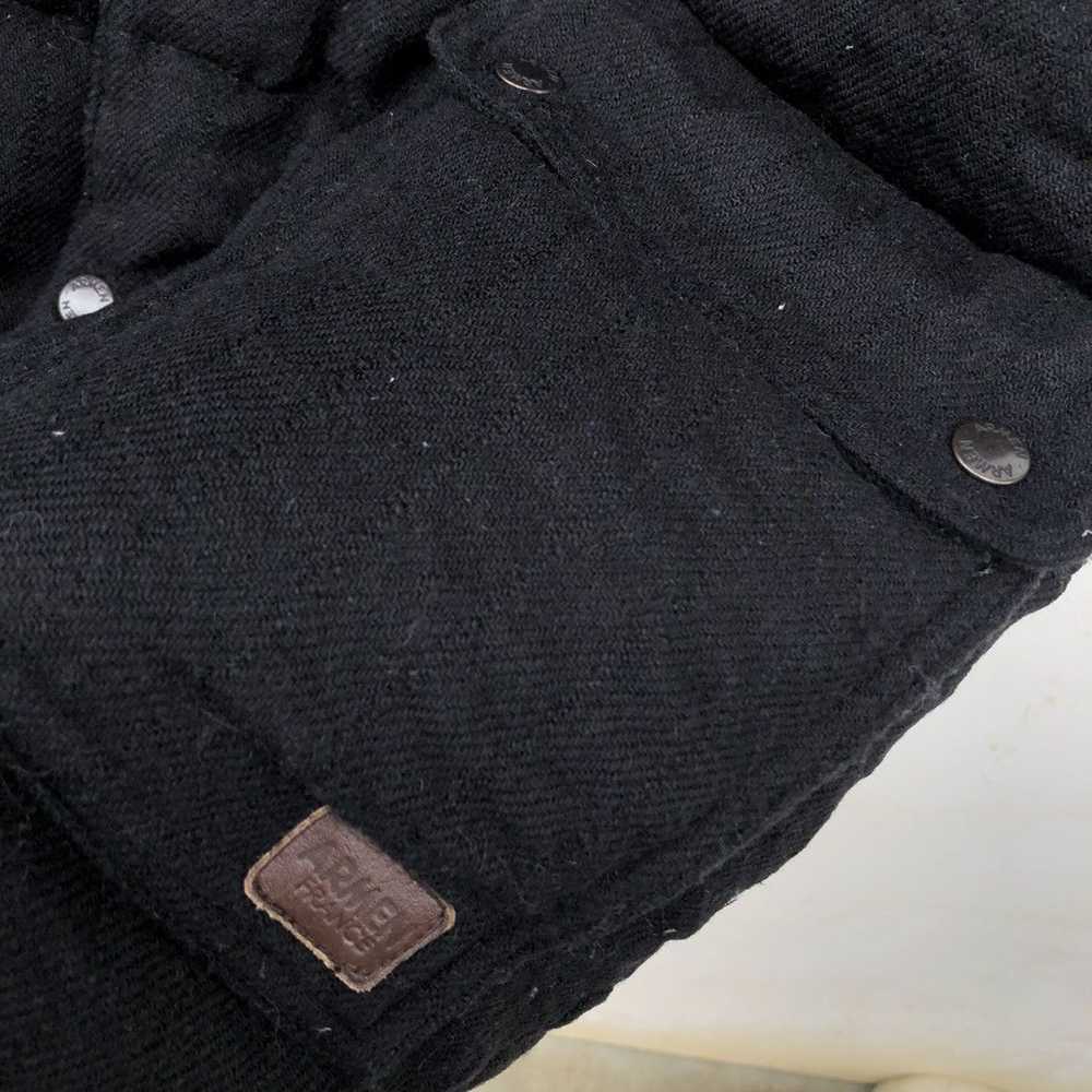 Japanese Brand QUILTED PUFFER JACKET DENIM ARMEN … - image 6