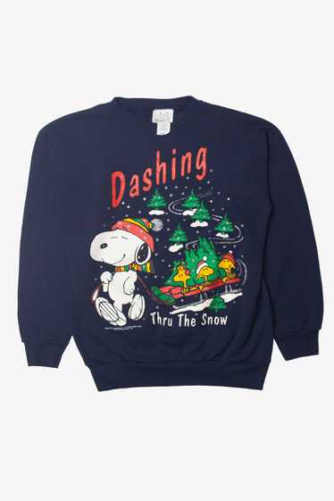 Vintage Snoopy "Dashing thru The Snow" Peanuts Ugl