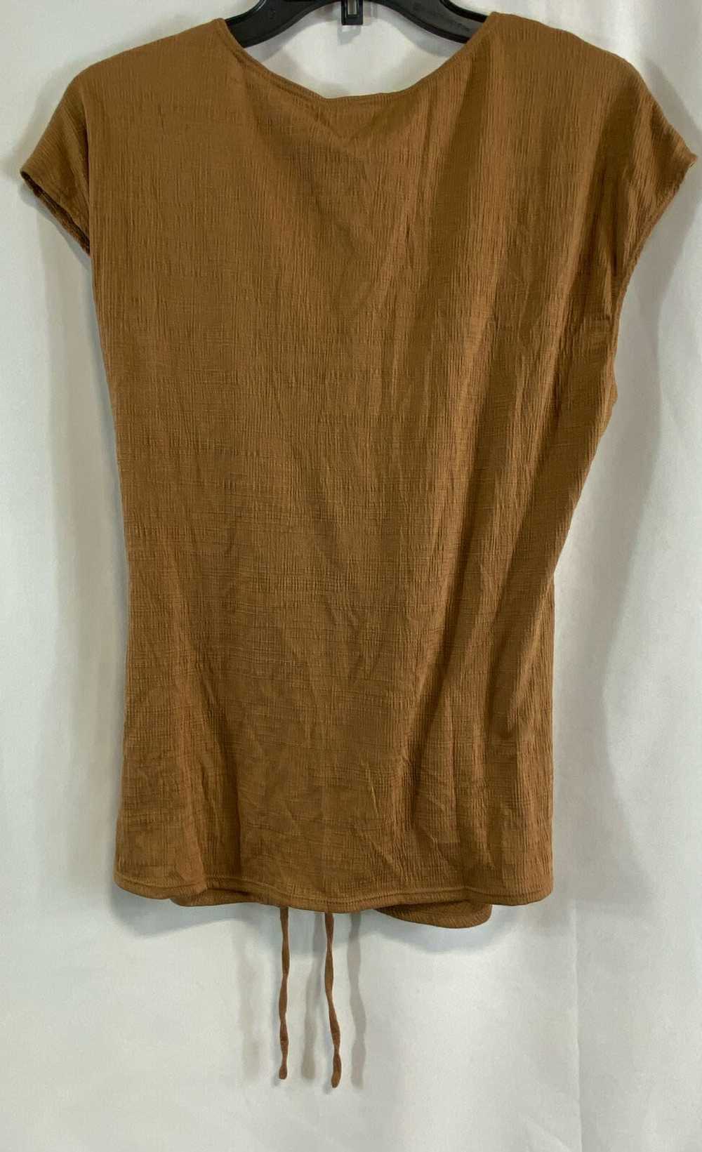 NWT Max Studio Womens Brown Short Sleeve Surplice… - image 2