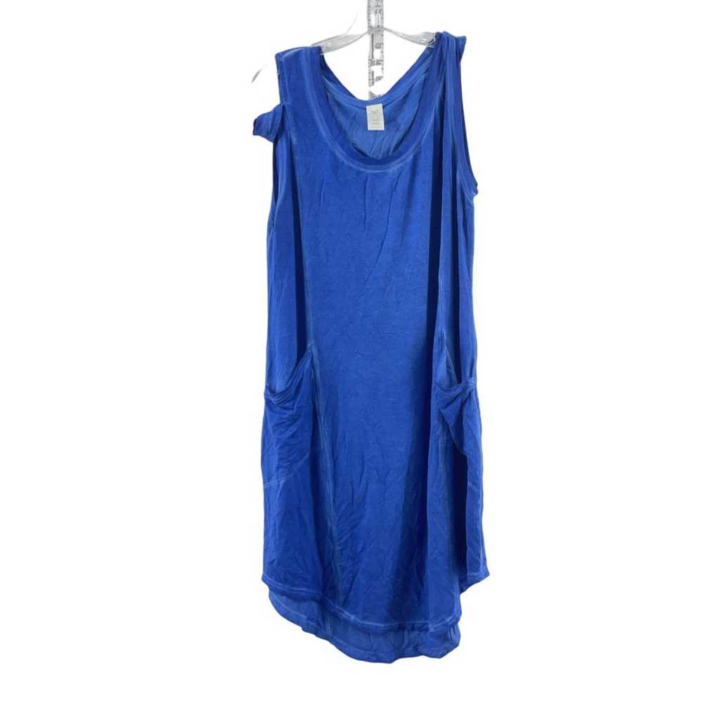 Women's LIVI Active Blue Knee Length Blouson Dres… - image 1