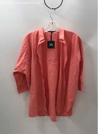 Jarbo Women's Button-Up Peach Shirt Size 0