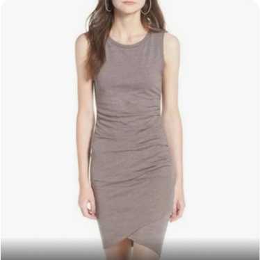 LEITH S taupe heathered sleeveless ruched side ro… - image 1