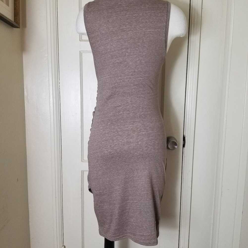 LEITH S taupe heathered sleeveless ruched side ro… - image 6