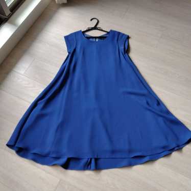 United Arrows Blue Short-Sleeved Dress - image 1