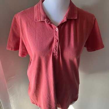 Vintage Woolrich salmon Short Sleeve Polo Shirt - image 1