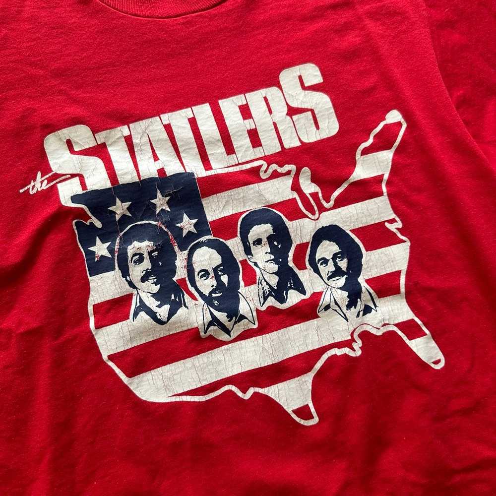 VTG Bright Red The Statlers Brothers T-shirt  Goo… - image 2