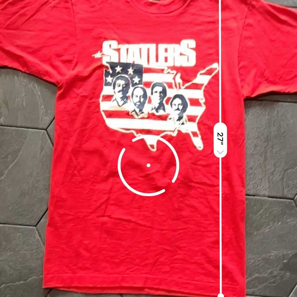 VTG Bright Red The Statlers Brothers T-shirt  Goo… - image 6