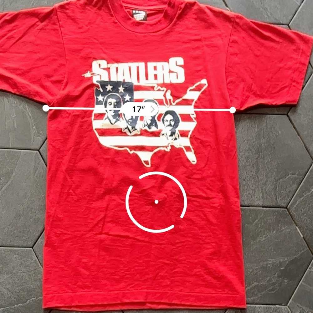 VTG Bright Red The Statlers Brothers T-shirt  Goo… - image 7