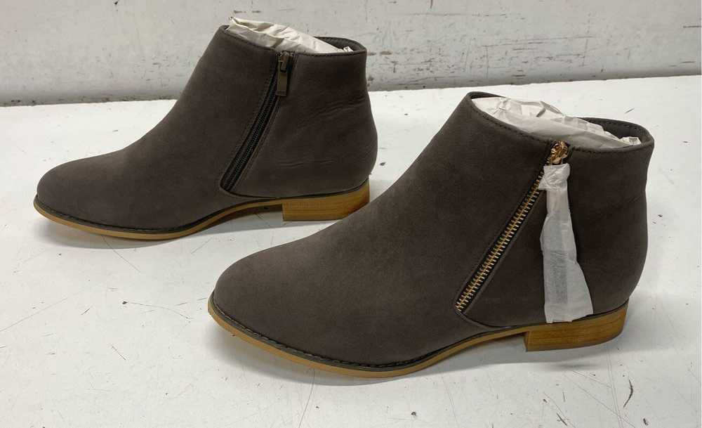 Journee Collection Trisha Zip Booties Gray 11 - image 1