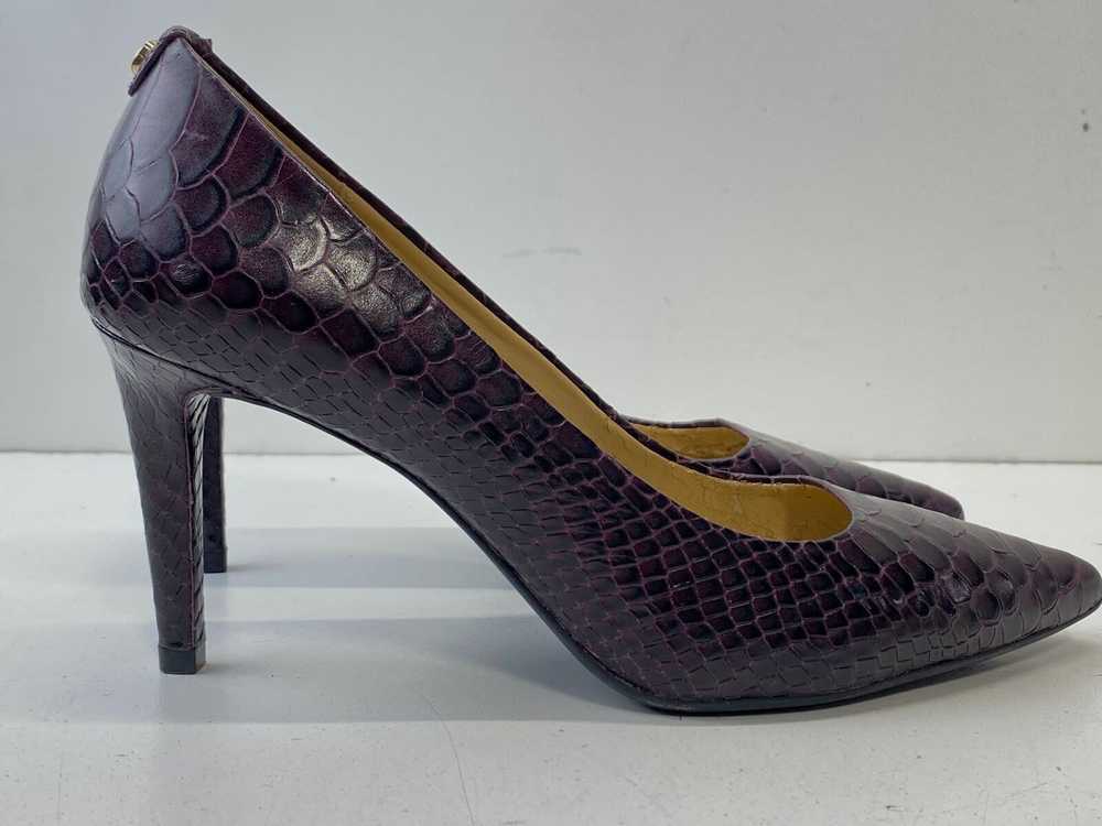 Michael Kors Plum Pump Heels Size 7.5 - image 2