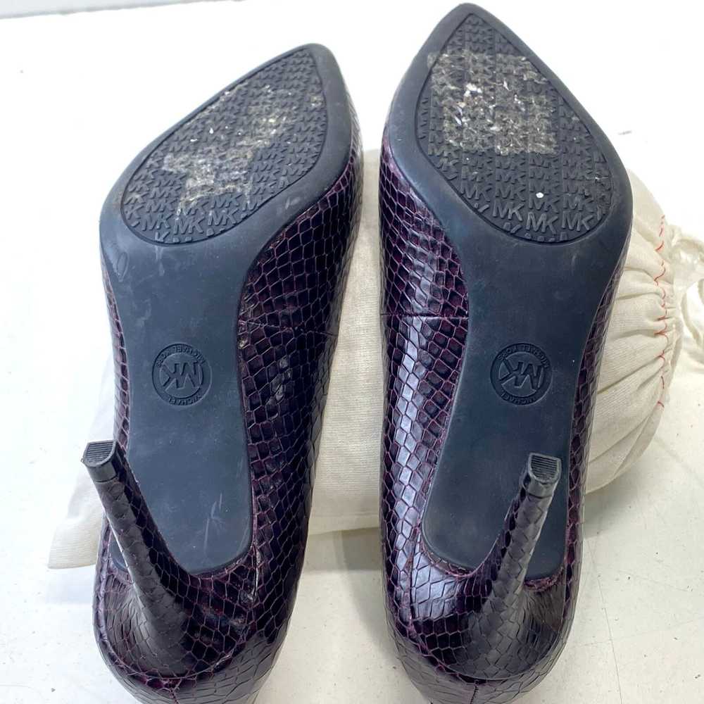 Michael Kors Plum Pump Heels Size 7.5 - image 3