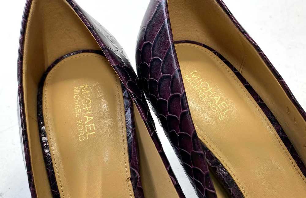 Michael Kors Plum Pump Heels Size 7.5 - image 4