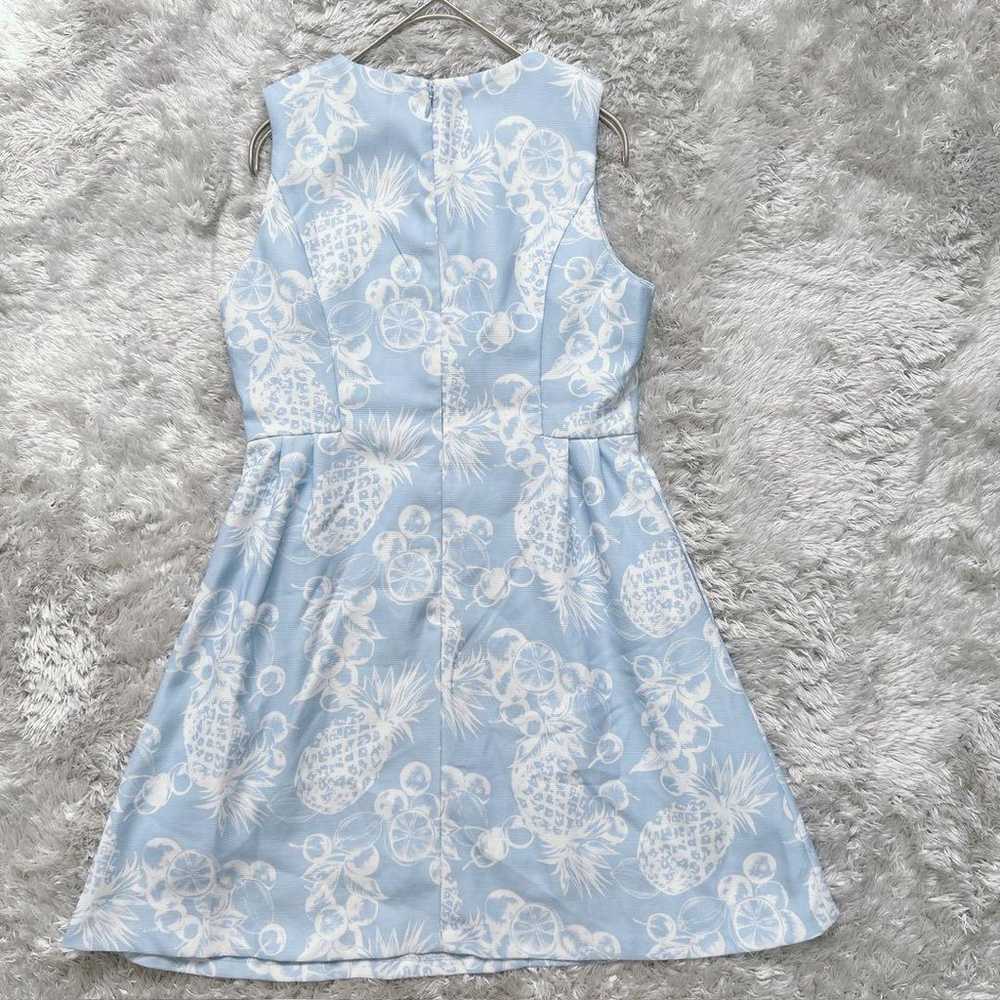 EMODA Sleeveless Mini Dress (S) Light Blue Fruit … - image 10