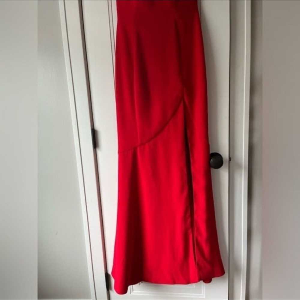 Revolve NBD Maracuya Formal Gown Red off the shou… - image 6