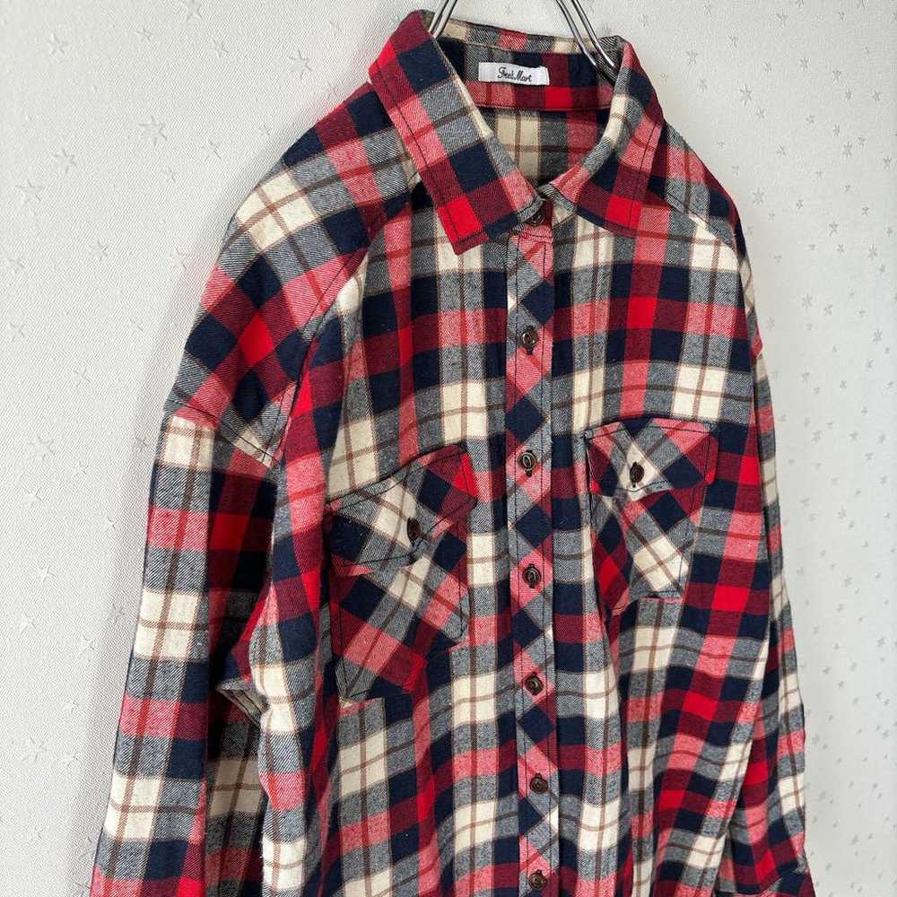 Freeze Mart flannel shirt casual top check patter… - image 4