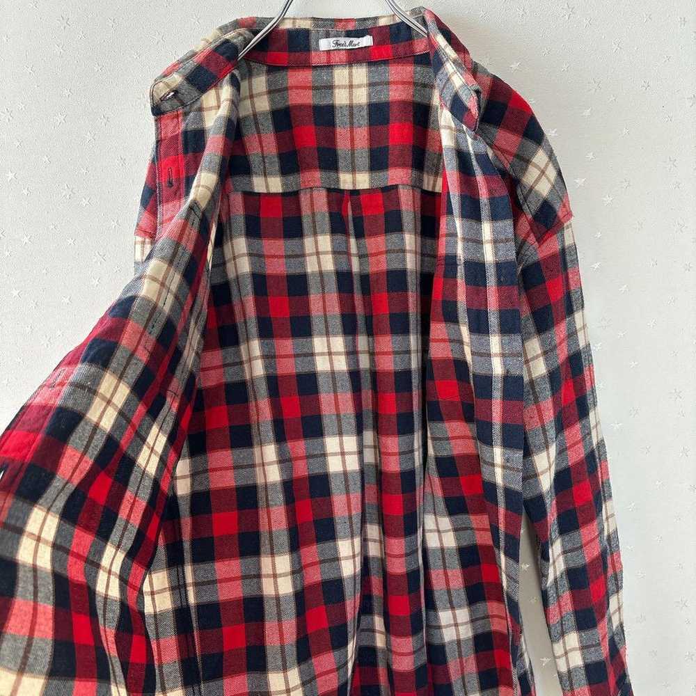 Freeze Mart flannel shirt casual top check patter… - image 8