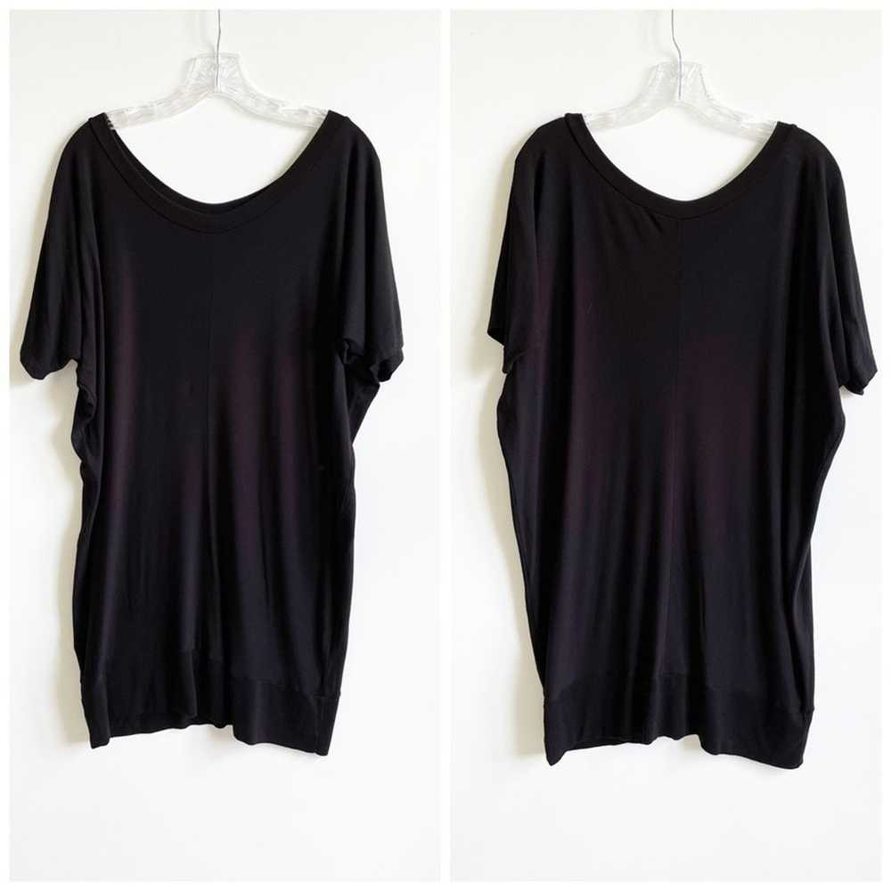 Universal Standard Black Short Sleeve Jersey Dress - image 1