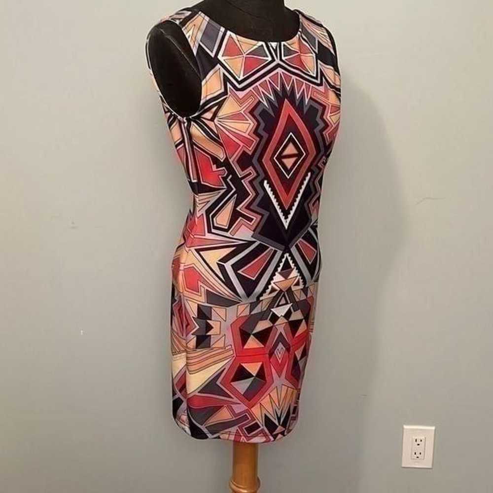 Orange & Black Aztec Print Mini Dress - image 8