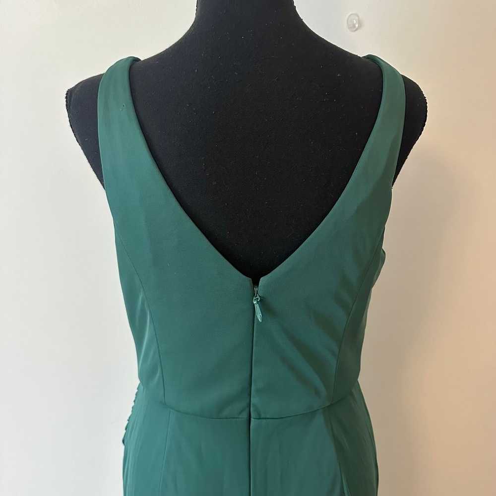 Green Azazie bridesmaid dress - image 5