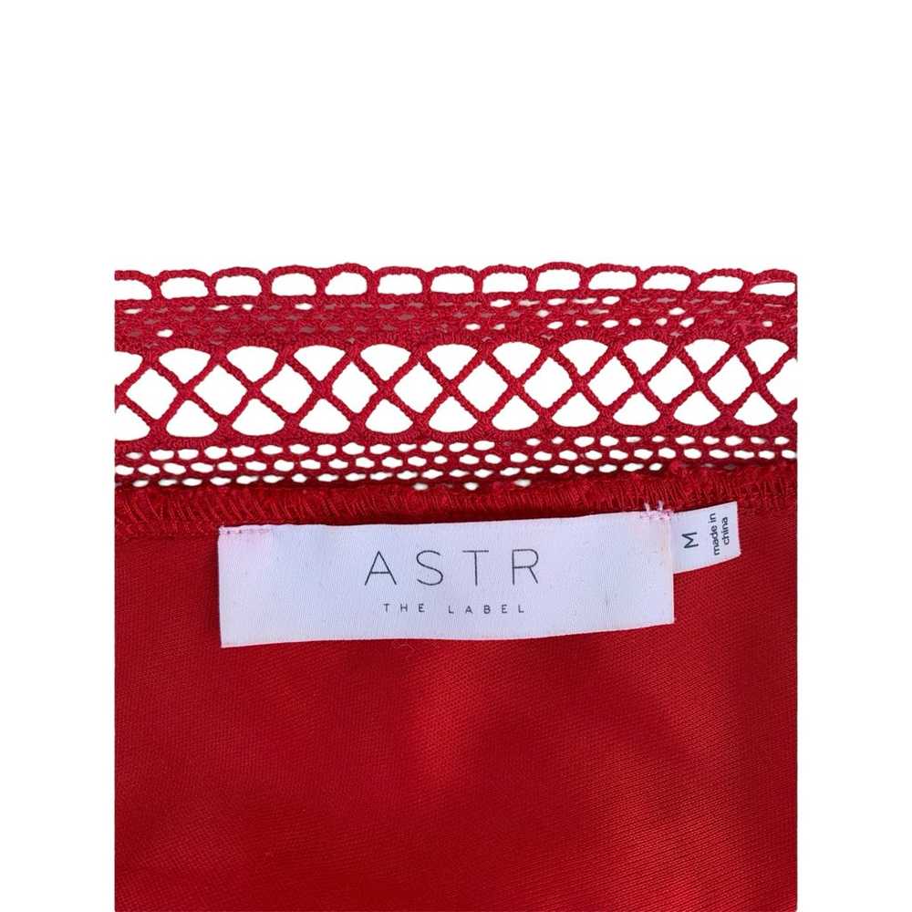 Astr The Label Red Lace Crochet Bodycon Mini Dres… - image 5