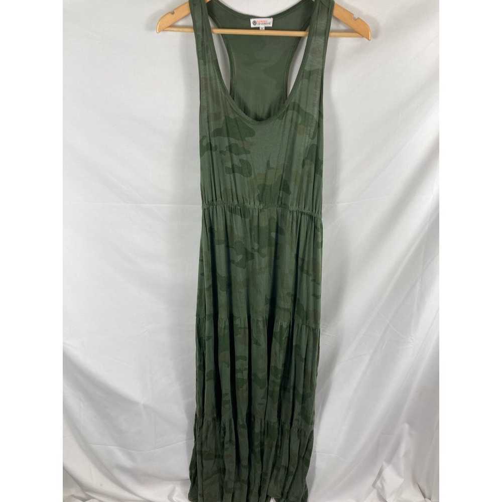 Evereve Sundry The Malibu Maxi Dress Green Camo S… - image 2