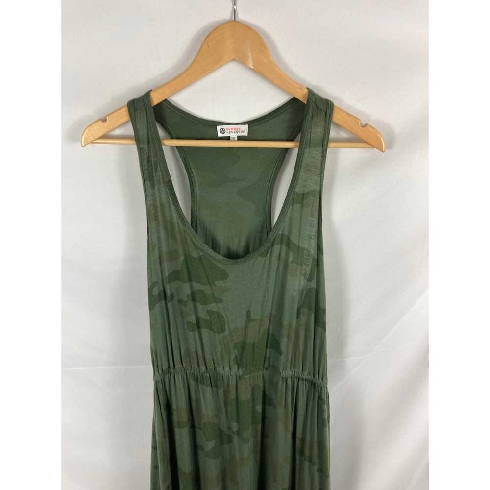 Evereve Sundry The Malibu Maxi Dress Green Camo S… - image 4