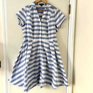 Ellos Sandy Stripe Shirtwaist Dress Sz XL