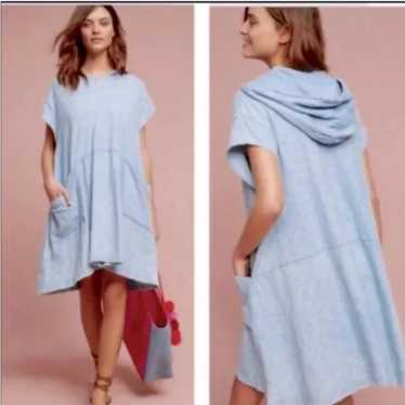 Anthropologie Saturday Sunday Anya Hooded Dress S… - image 1