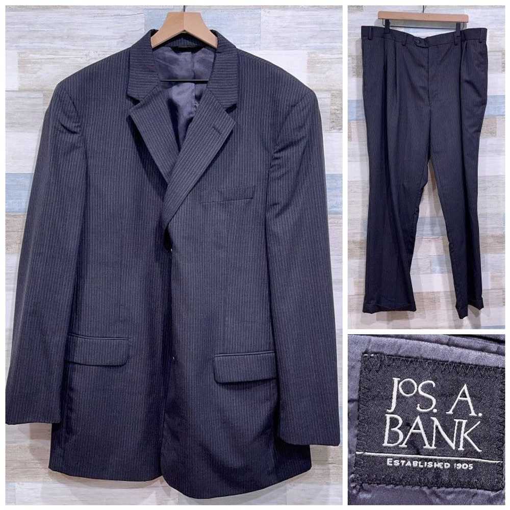 Jos. A. Bank Jos A Bank Wool Pinstriped Suit Char… - image 1