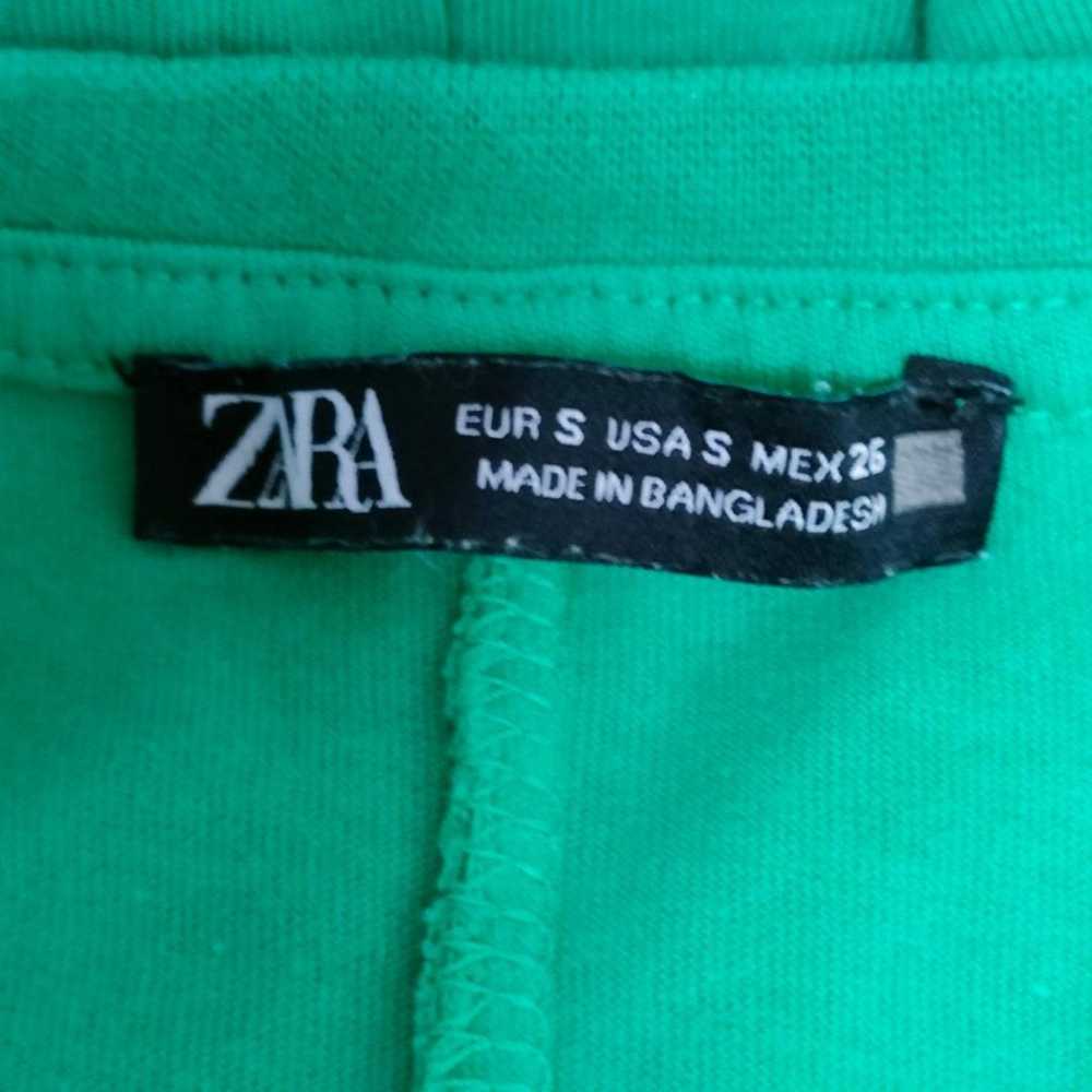 1994 ZARA 【S】 Cropped Shirt Green T-shirt - image 11