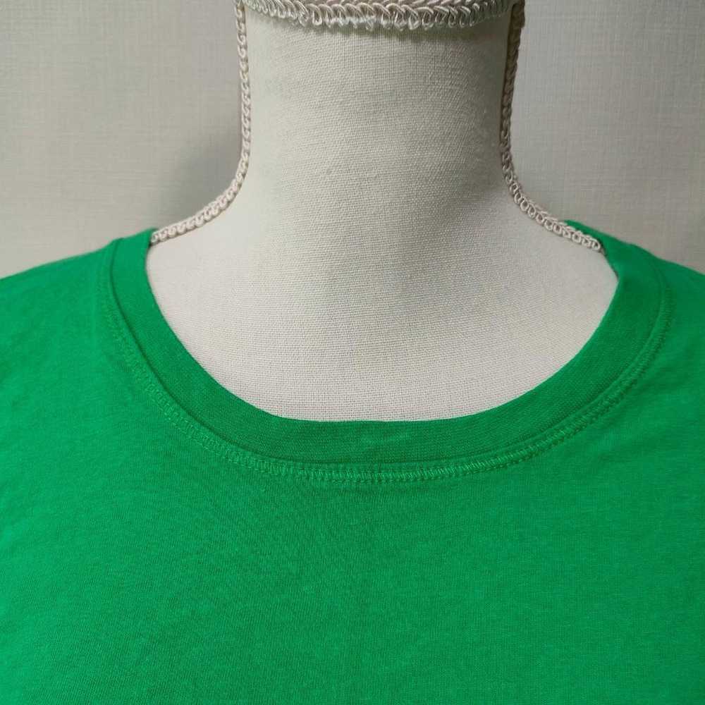 1994 ZARA 【S】 Cropped Shirt Green T-shirt - image 3