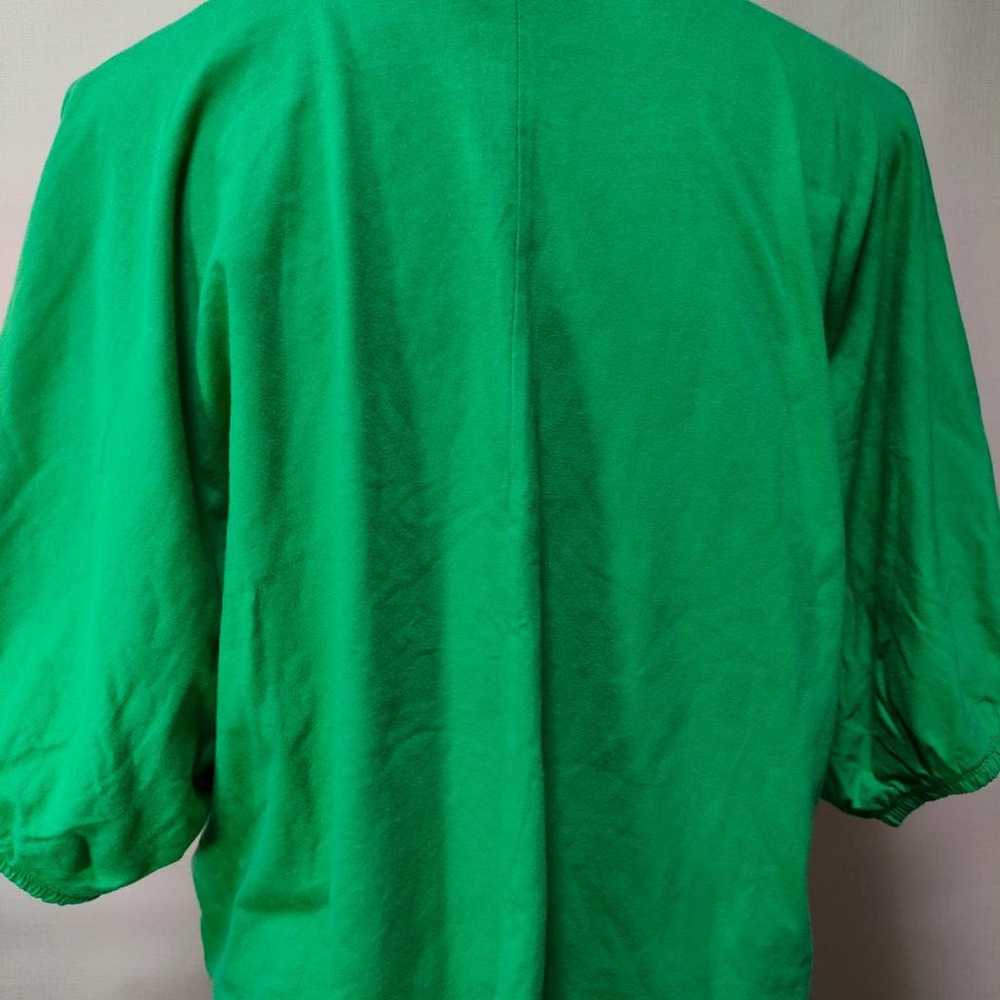 1994 ZARA 【S】 Cropped Shirt Green T-shirt - image 9