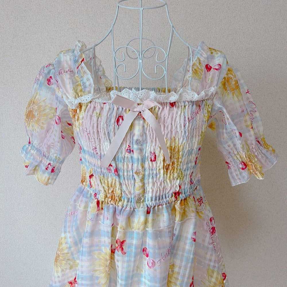 LIZ LISA Sunflower Checkered Dress is cute. - image 5