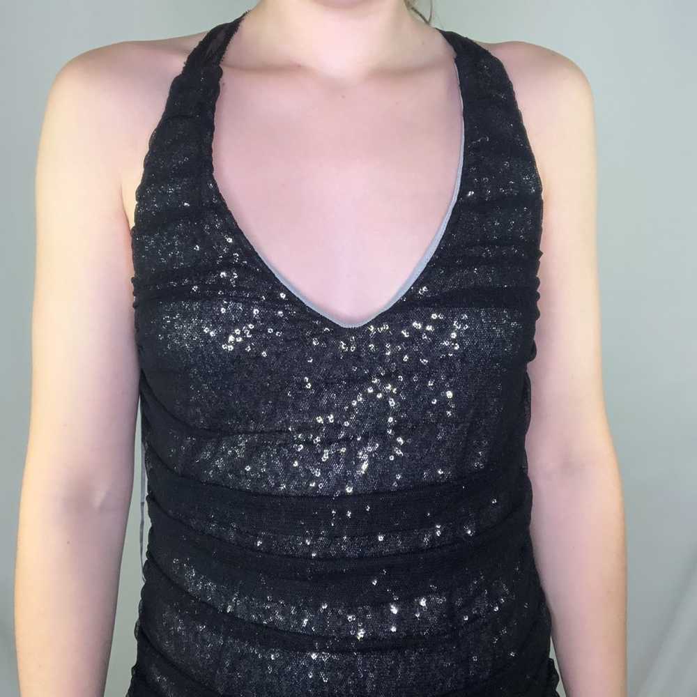 Express Mini Dress Bodycon Sequin Mesh Party Club… - image 4