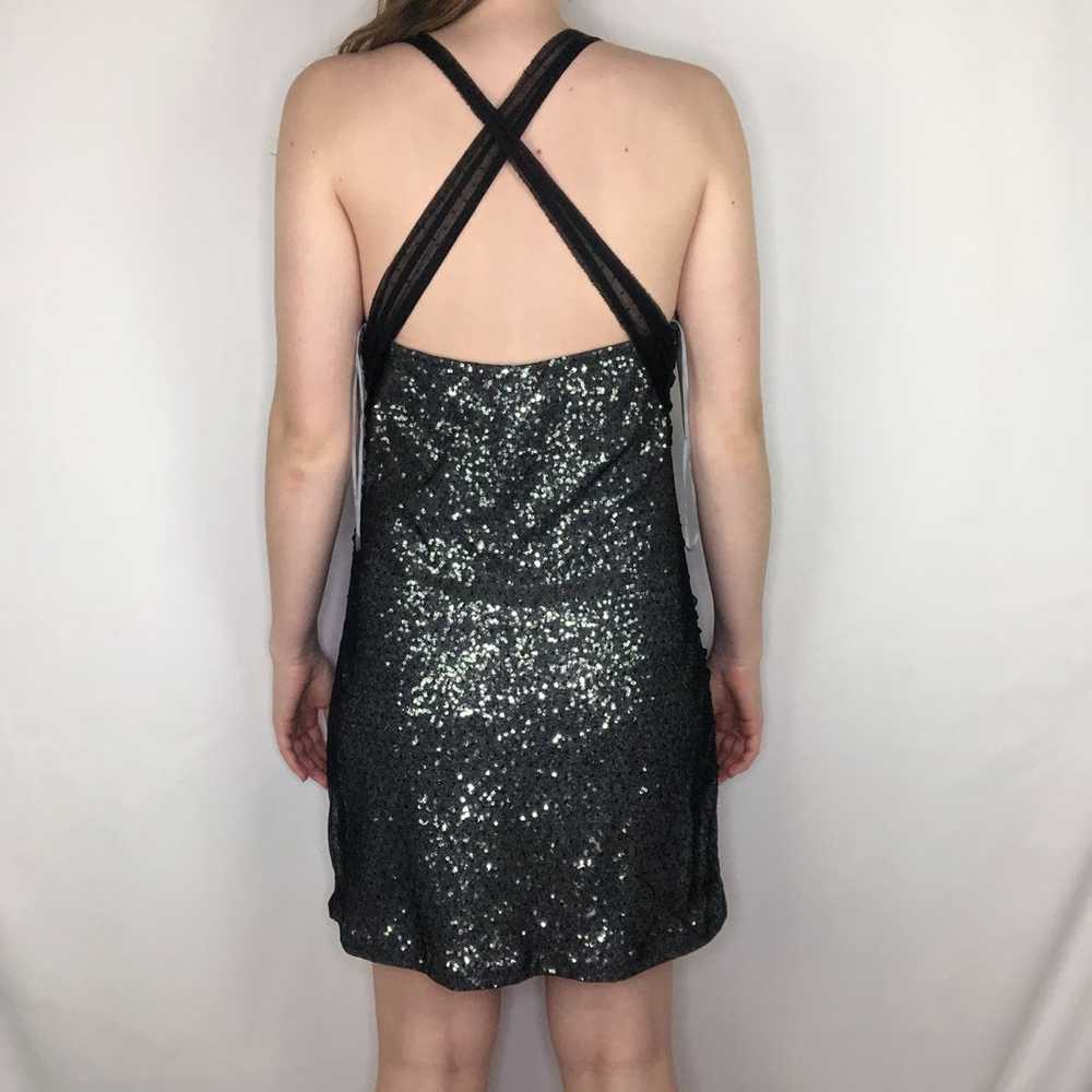 Express Mini Dress Bodycon Sequin Mesh Party Club… - image 8