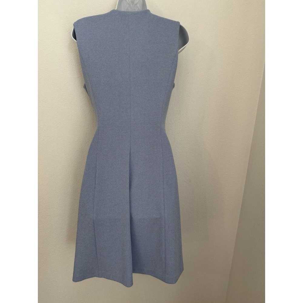 Calvin Klein Faux Wrap Sleeveless Dress Blue Care… - image 3