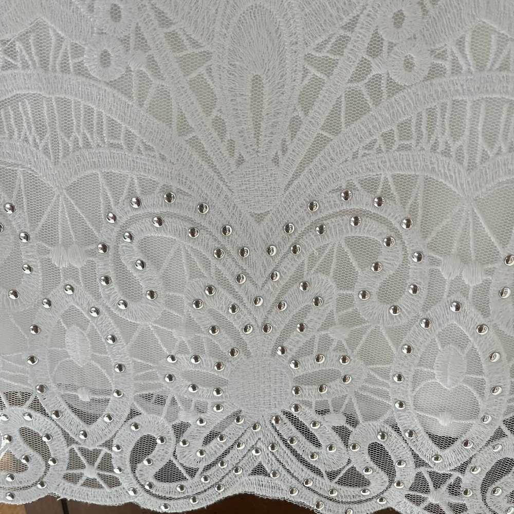 Vintage White House Black Market ivory lace sheat… - image 2