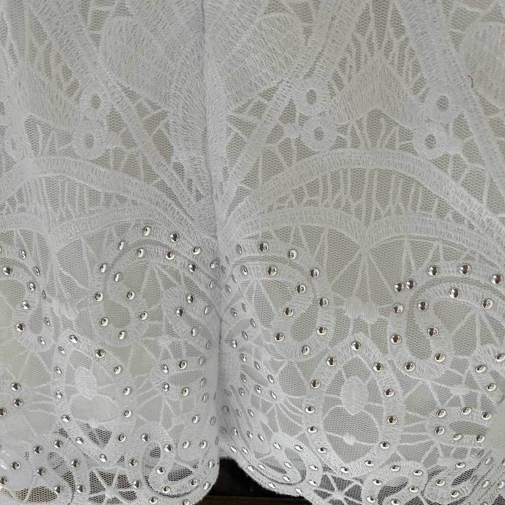 Vintage White House Black Market ivory lace sheat… - image 6