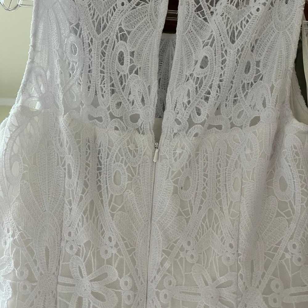 Vintage White House Black Market ivory lace sheat… - image 7