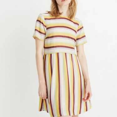 Madewell Striped Scoop-Back Dress size 8 - image 1