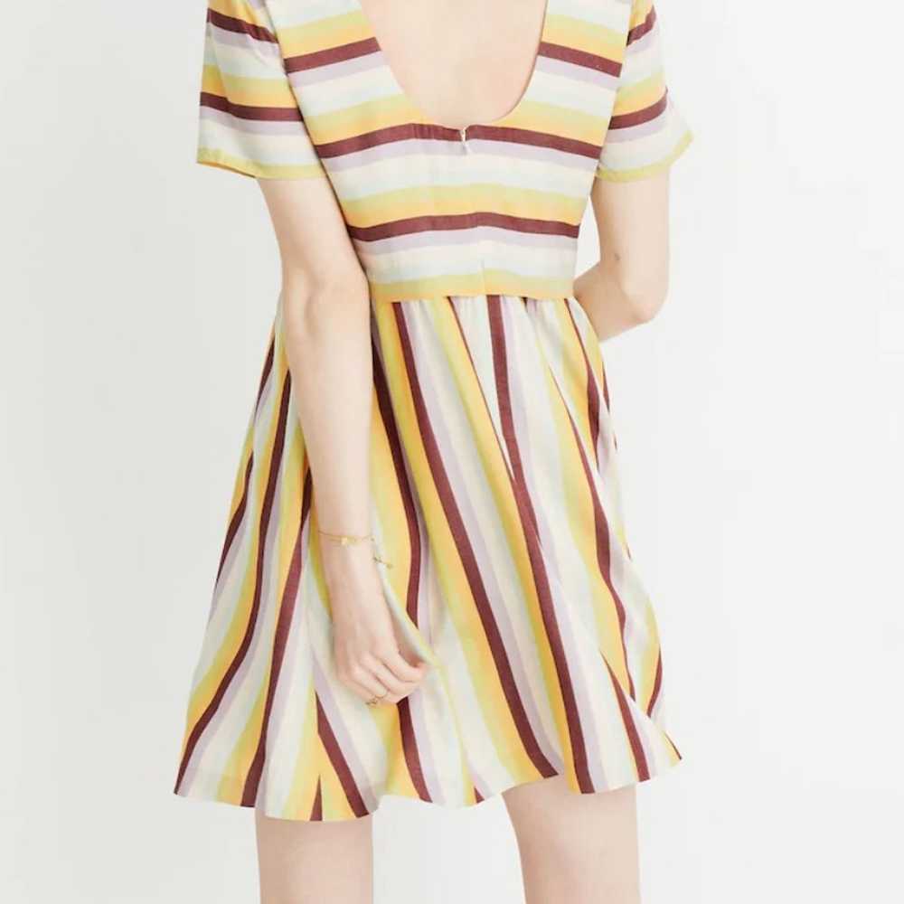 Madewell Striped Scoop-Back Dress size 8 - image 2