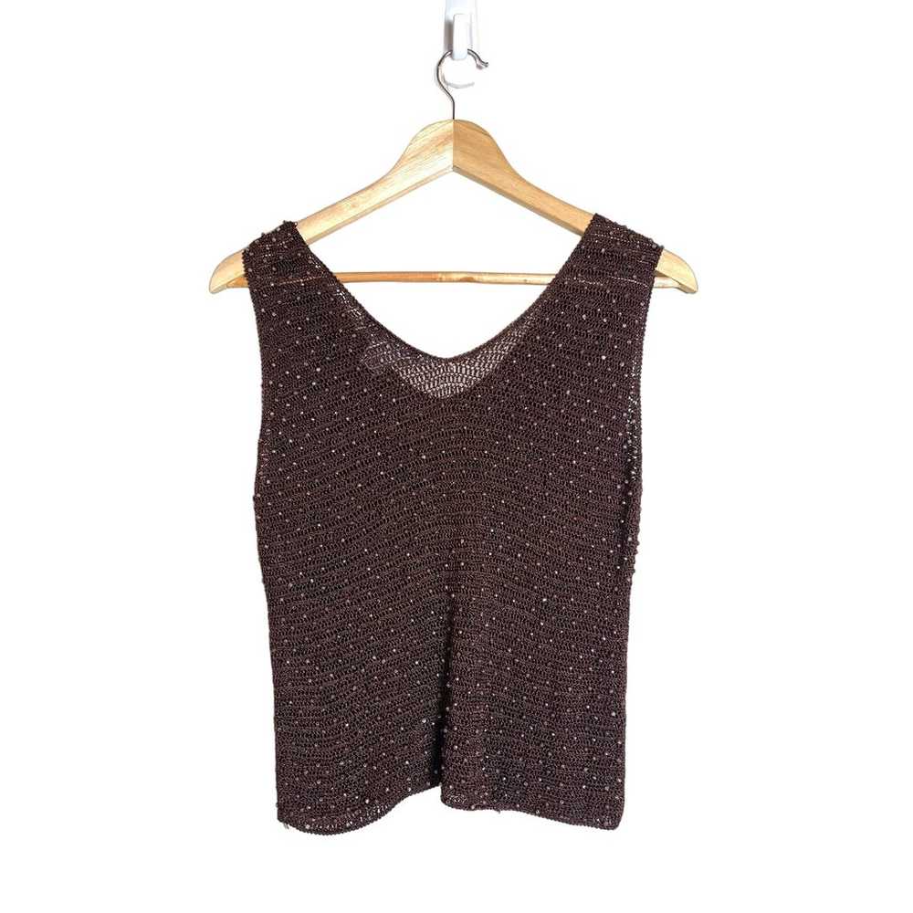 Vintage Sophie Chang Studio Women's Brown Sleevel… - image 2