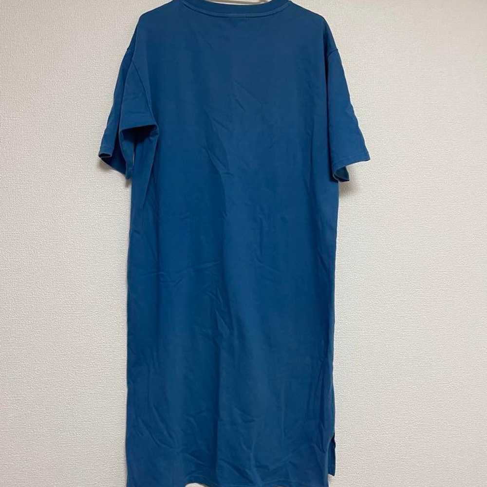 New Balance Blue Short Sleeve Long Dress with Poc… - image 3