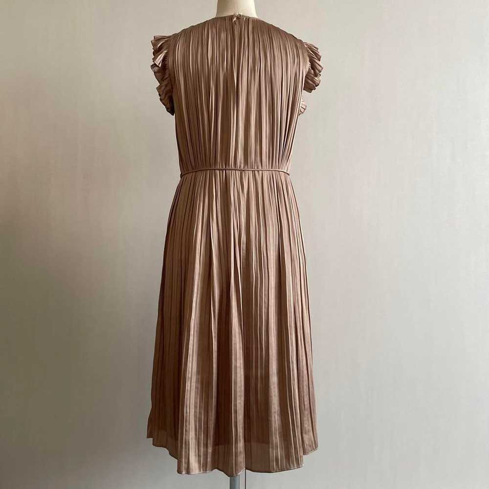 Massimo Dutti classy elegant long dress beige XS … - image 3