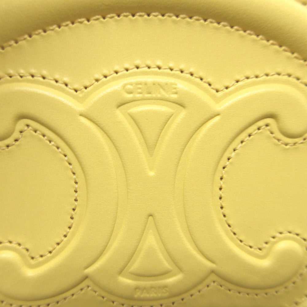 CELINE Coin case 10I483 leather yellow Triomphe - image 7