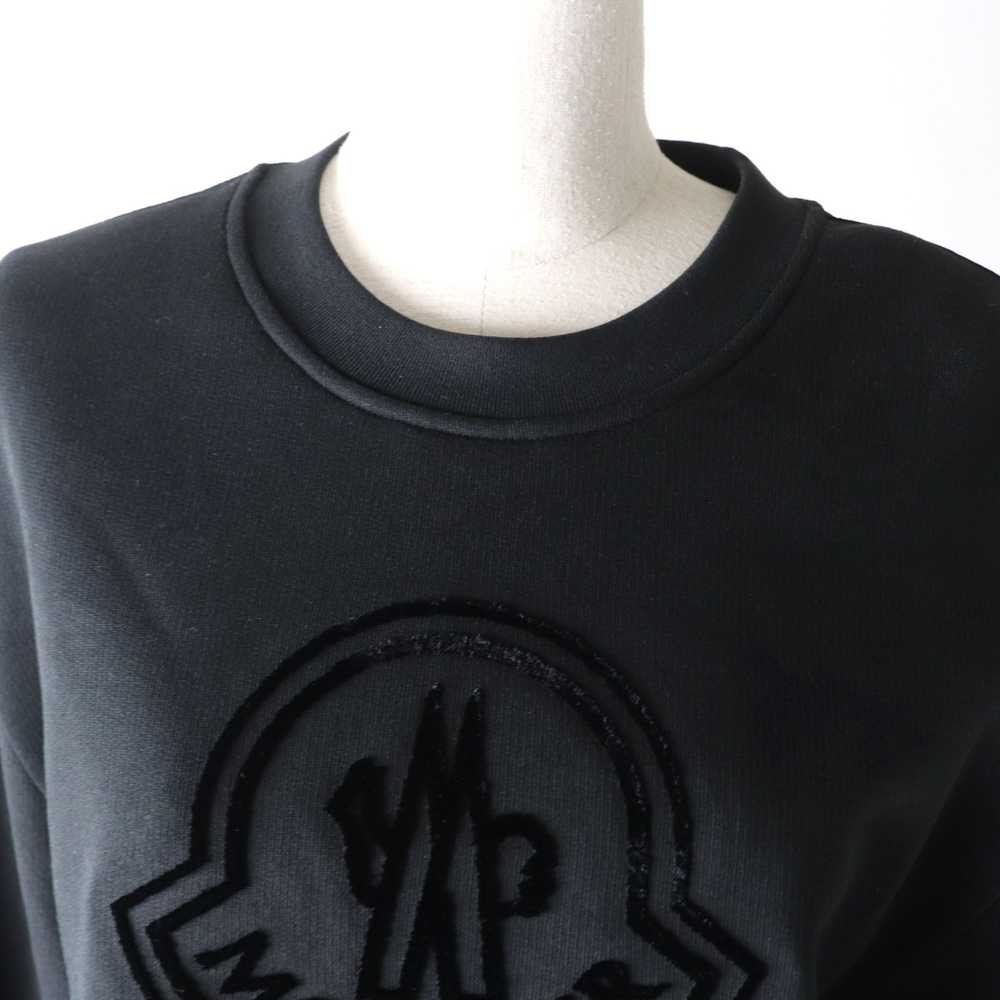 MONCLER pullover cotton black SWEAT SHIRT L - image 4